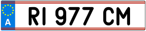 Trailer License Plate